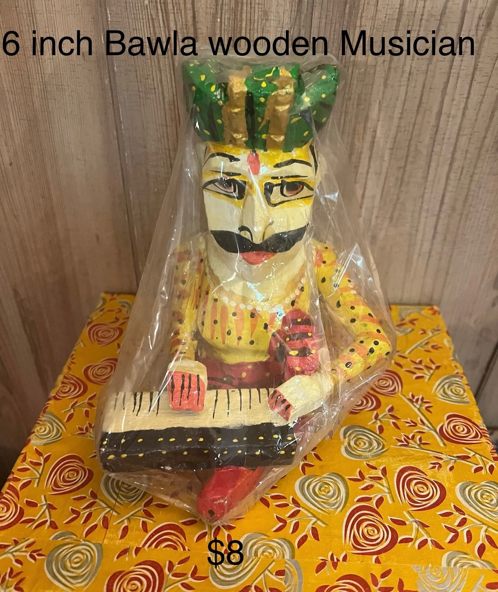 6-Inch Bawla Wooden Musician — Keyboard Player