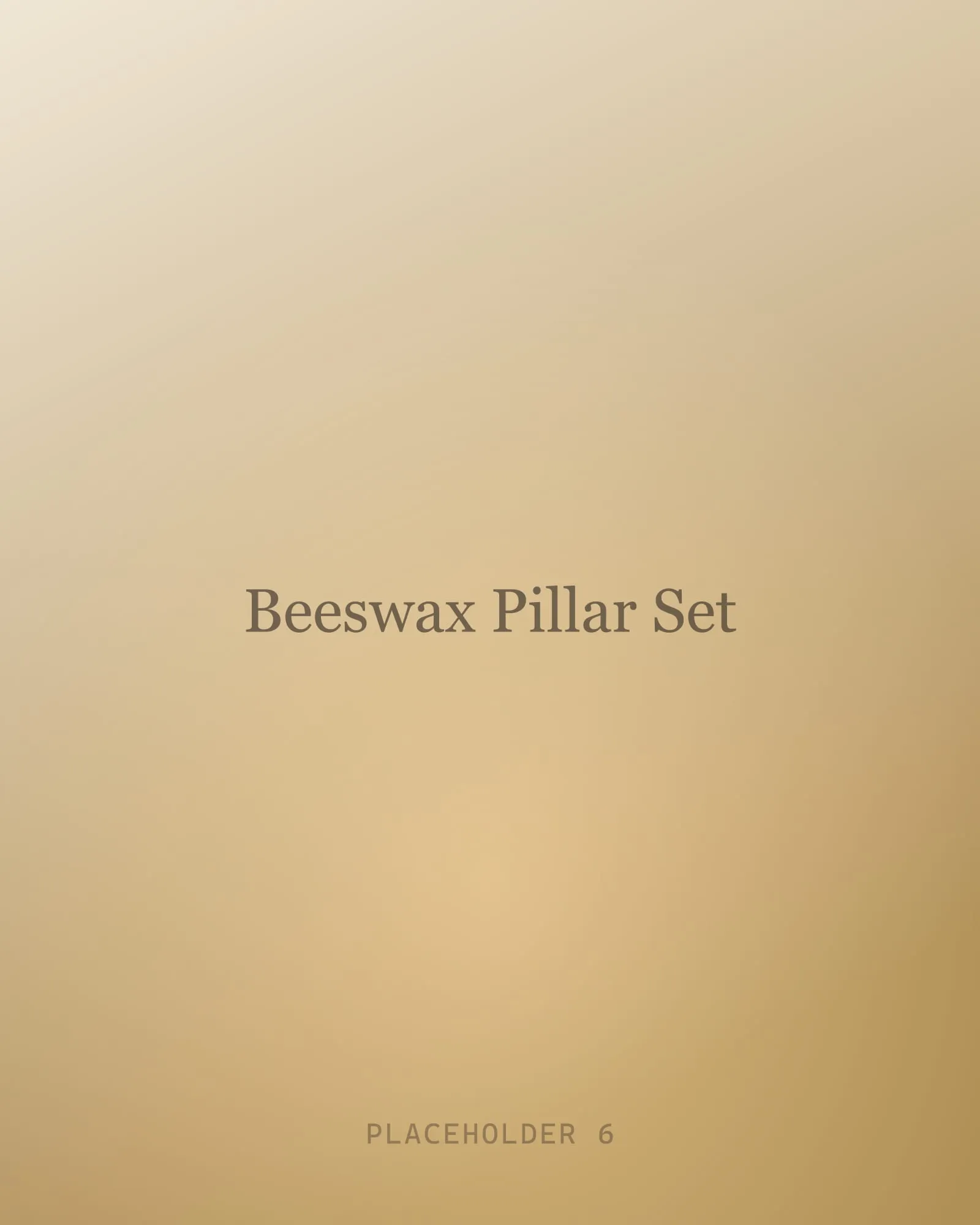 Beeswax Pillar Set