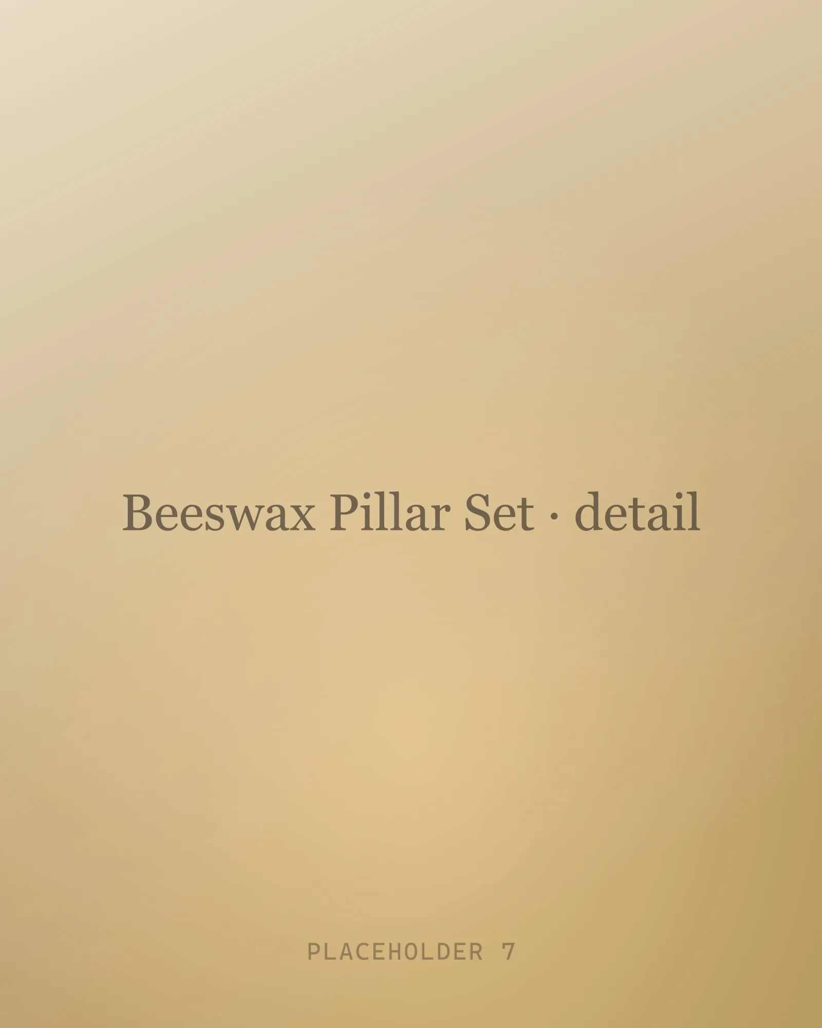 Beeswax Pillar Set — view 2