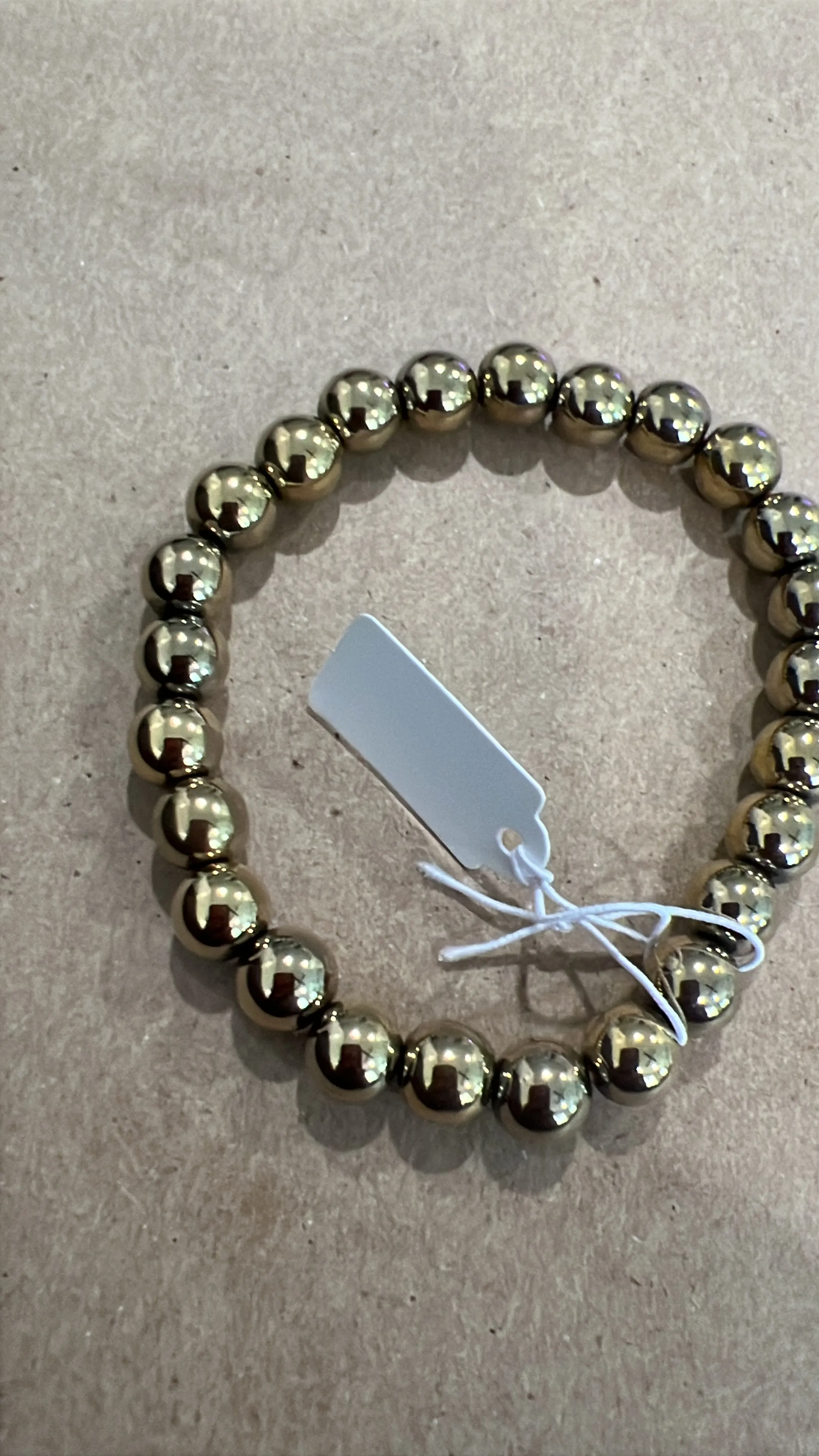 Gold-Tone Hematite Bracelet, 8mm