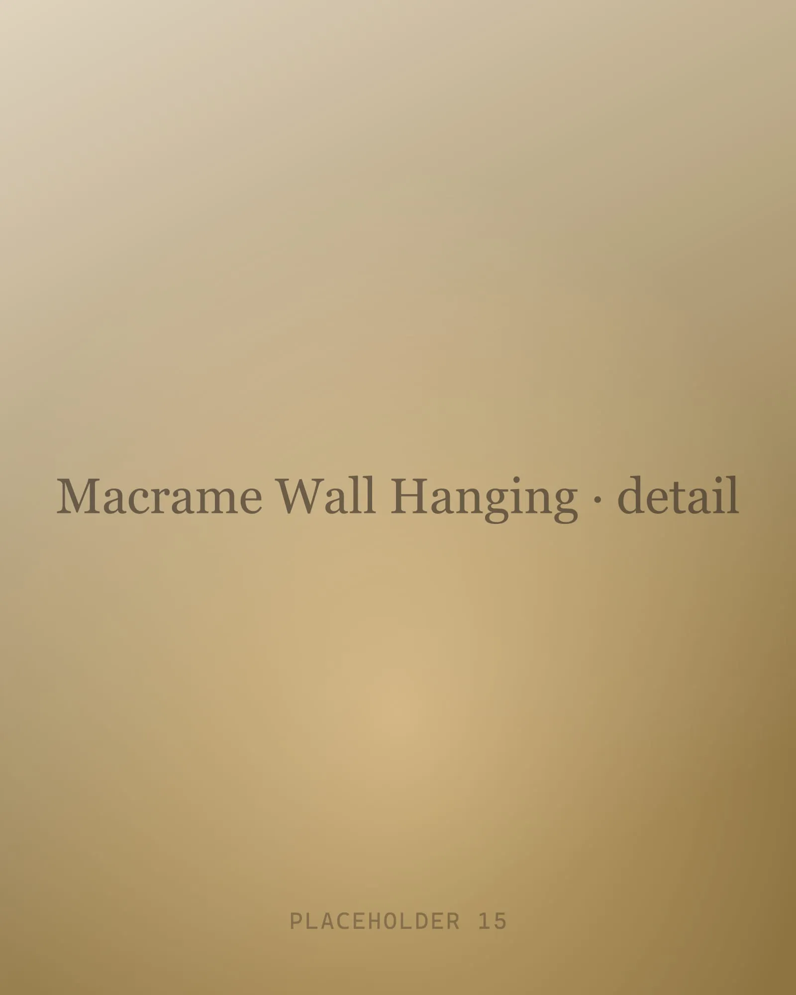 Macramé Wall Hanging — view 2