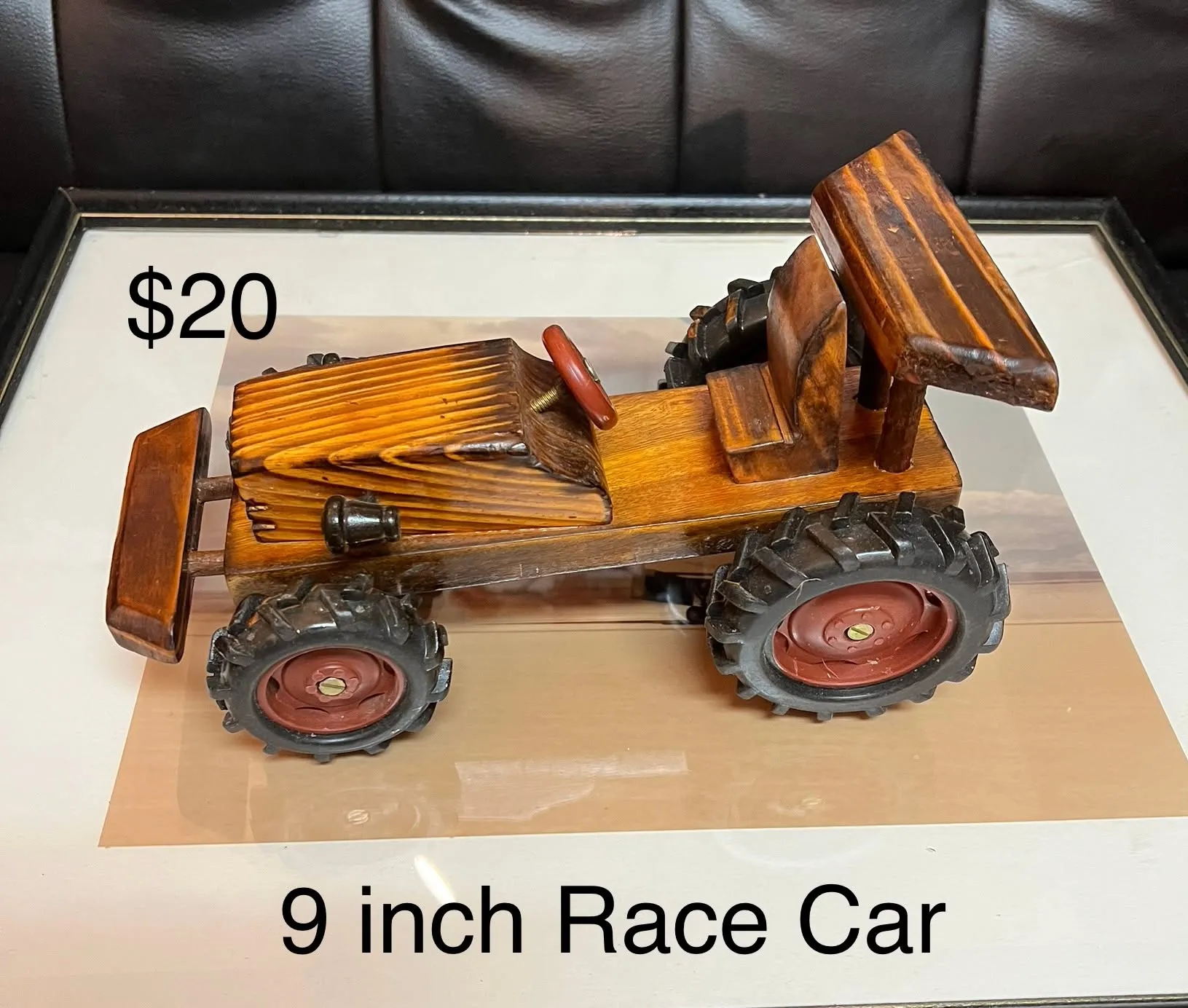 9-Inch Wooden Race Car